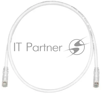 Патч-корд TX6 PLUS UTP PANDUIT UTPSP0.5MY, Cat.6, с модульными разъемами TX6 PLUS на обоих концах, 0.5 м, белый