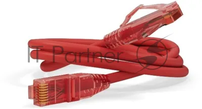Патч-корд Hyperline U/­UTP, Cat.5е, LSZH, 5 м, красный 