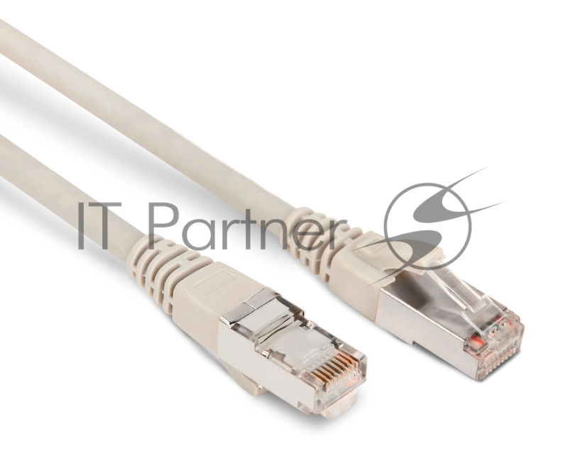 Патч-корд Hyperline PC-LPM-STP-RJ45-RJ45-C6-2M-LSZH-GY F/UTP, экранированный, Cat.6, LSZH, 2 м, серый