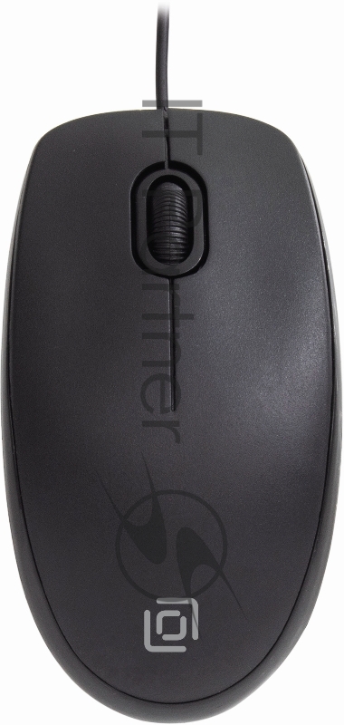 Мышь проводная Oklick 195M черный, 800 dpi, USB, кнопки - 3