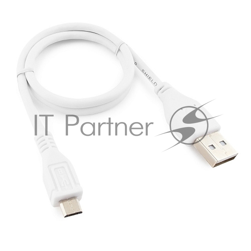 Кабель Gembird/Cablexpert AM/microBM 5P, 0.5м, экран, белый, пакет