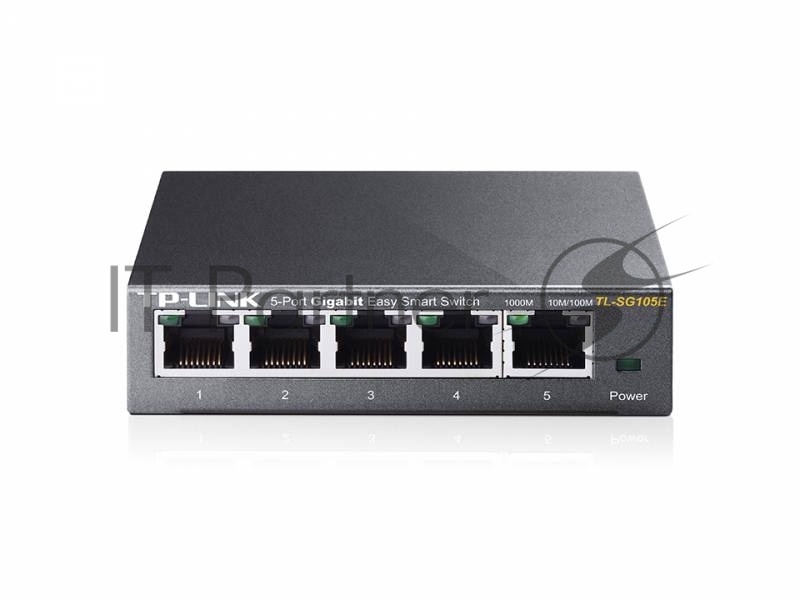 Коммутатор сетевой TP-Link SMB TL-SG105E 5-Port Gigabit Desktop Easy Smart Switch, 5 10/100/1000Mbps RJ45 ports, MTU/Port/Tag-based VLAN, QoS, IGMP Snooping