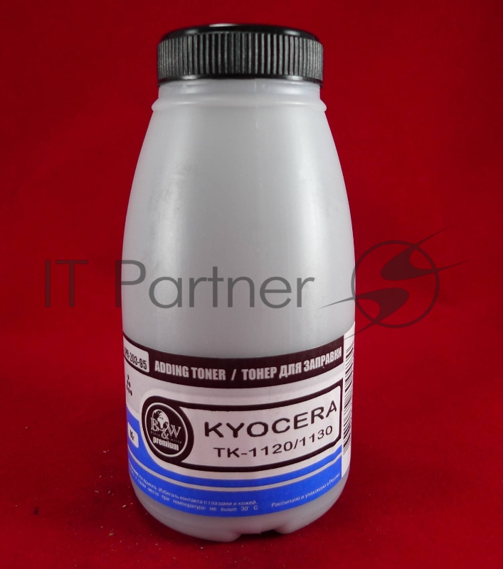 Тонер Kyocera TK-1120, FS-1060DN/1025MFP/1125MFP (фл. 95г) B&W Premium (Tomoegawa) фас Россия