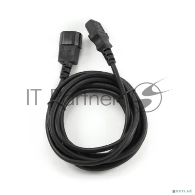 Кабель питания сист.блок-монитор Cablexpert PC-189-VDE-5M, 5м, C13-C14, VDE, 10А, Сечение провода: 0,75 мм2, черный, с заземлением