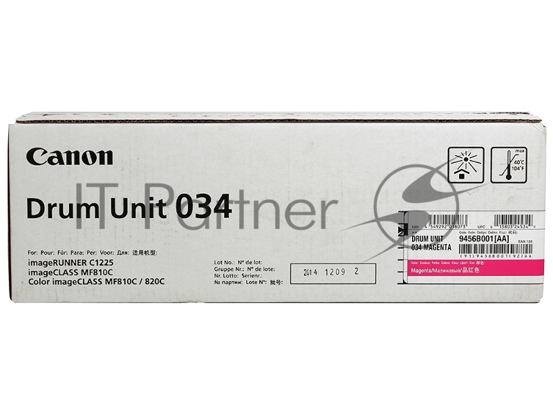 Фотобарабан Canon C-EXV034M magenta пурпурный, 34000 стр, для iR C1225/iF