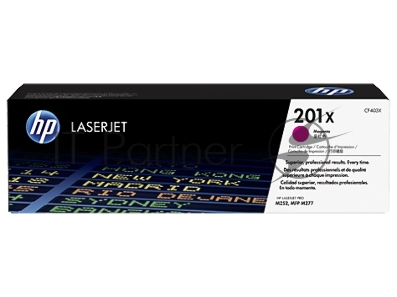 Тонер Картридж HP 201X CF403X пурпурный для HP CLJ Pro M252/M277 (2300 стр.)
