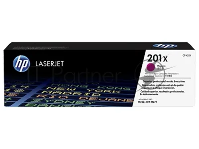 Тонер Картридж HP 201X CF403X пурпурный для HP CLJ Pro M252/M277 (2300 стр.)