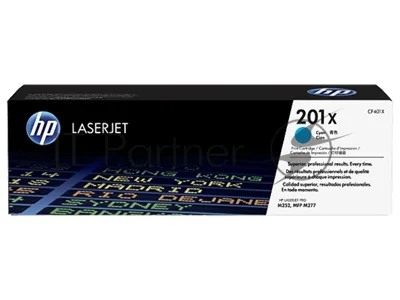 Тонер Картридж HP 201X CF401X голубой для HP CLJ Pro M252/M277 (2300стр.)