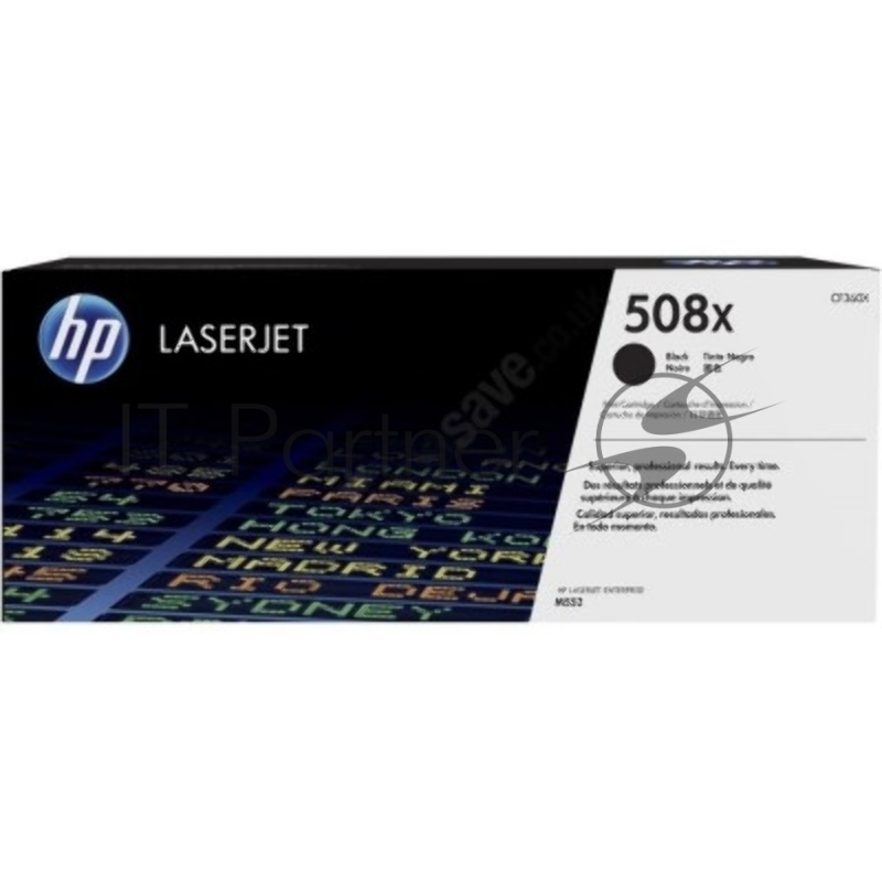 Тонер Картридж HP 508X CF360X черный для HP CLJ M552/M553 (12500 стр.)