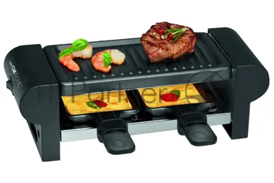 Гриль-раклетница Clatronic RG-3592 schwarz 2 Pfännch, 350Вт.