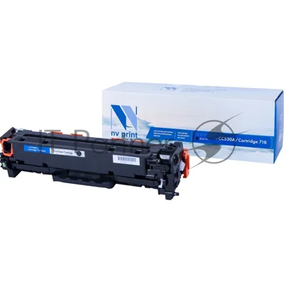 Картридж лазерный NVPrint совместимый HP CC530A/Canon 718 черный для LJ Color CP2025/Canon i-SENSYSLBP-7200C(3500k)