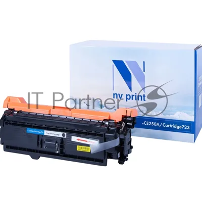 Картридж лазерный NVPrint совместимый HP CE250A/Canon 723 черный для LaserJet Color CM3530/CM3530fs/CP3525dn/CP3525n/CP3525x/Canon i-SENSYS LBP-7750Cdn (5000k)