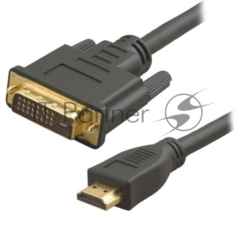 Кабель 5bites APC-073-020 HDMI M, DVI M (24+1) double link, зол.разъемы, ферр.кольца, 2м.