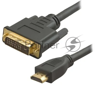 Кабель 5bites APC-073-020 HDMI M, DVI M (24+1) double link, зол.разъемы, ферр.кольца, 2м.