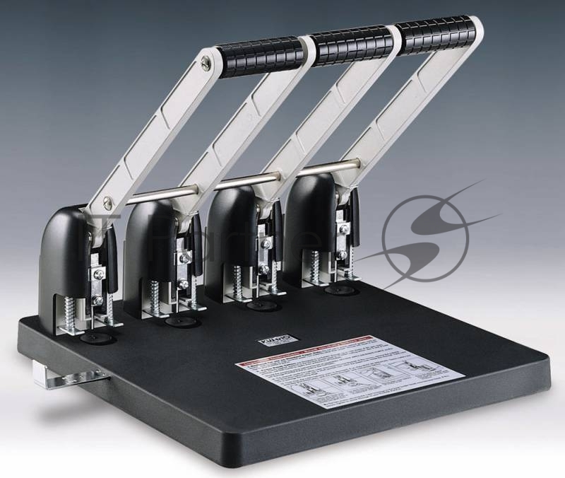 Дырокол Kw-Trio Heavy Duty 954, до 150 листов, металл/пластик черный, отверстий: 4, с линейкой