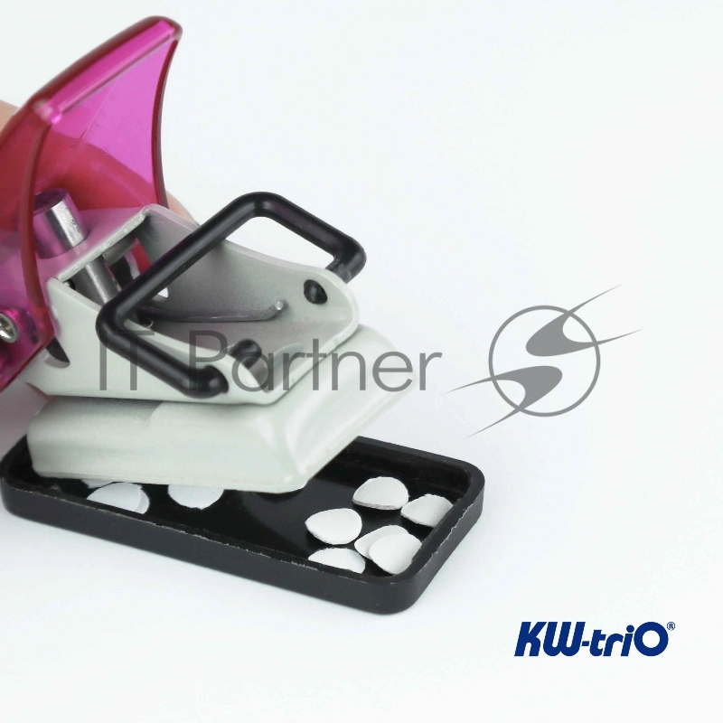 Дырокол Kw-Trio mini 92A0, до 6 листов, металл/пластик ассорти, отверстий: 1