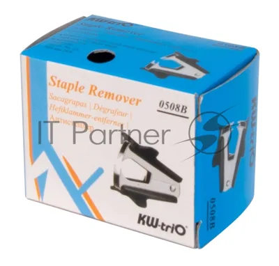 Антистеплер Kw-Trio 508Bblck N10 24/6 26/6 черный металл/пластик