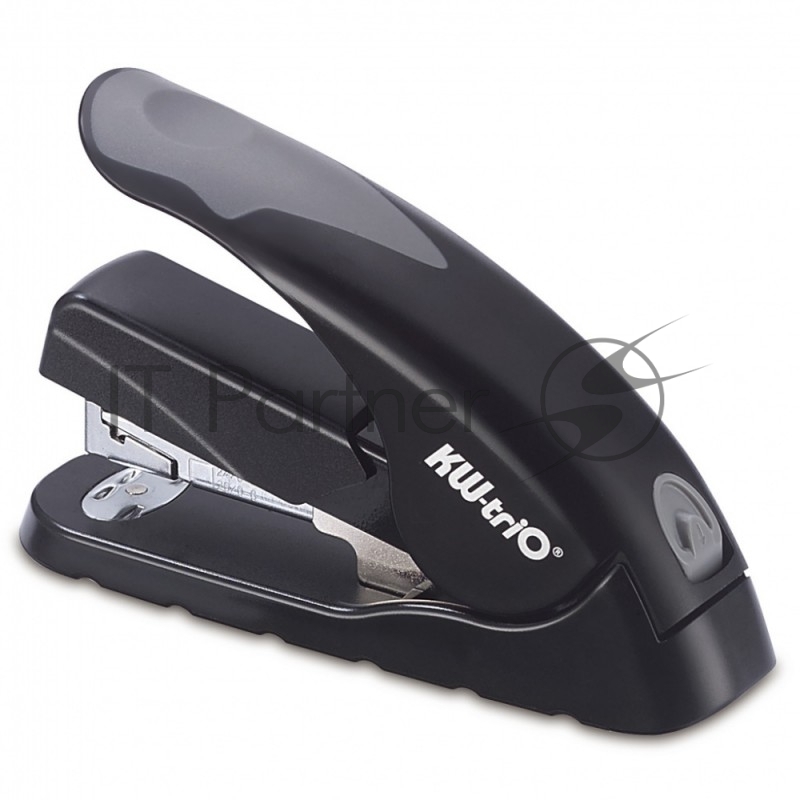 Степлер настольный Kw-Trio 5618 Soft-Touch 24/6 24/8 26/6 26/8 (40 листов) снижение усилия, ассорти, 100 скоб, металл/пластик