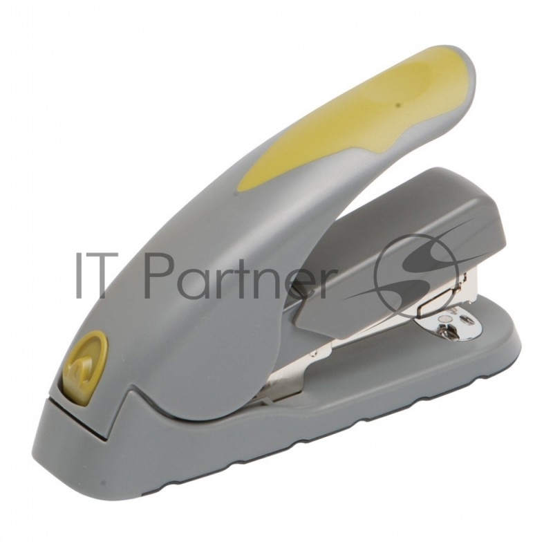 Степлер настольный Kw-Trio 5618GR/GREEN Soft-Touch 24/6 24/8 26/6 26/8 (40 листов) снижение усилия, серый/зеленый 100 скоб