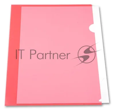 Папка-уголок Бюрократ -EE310/1RED A4, пластик, 0.15мм, красный