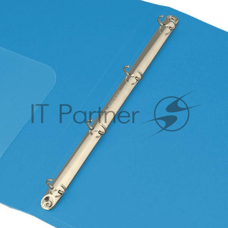 Папка на 4-х кольцах Бюрократ -0840/4RBLU A4 пластик 0.8мм кор.40мм внут.и торц.карм синий