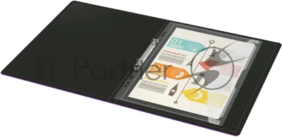 Конверт на кнопке Бюрократ -PK880CLEAR/1 A4 с перфорац. по длинной стороне, пластик, 0.18мм, прозрачный