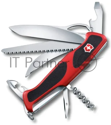 Нож перочинный Victorinox RangerGrip 57 Hunter (0.9583.MC) 130мм 13функций красный/черный карт.коробка