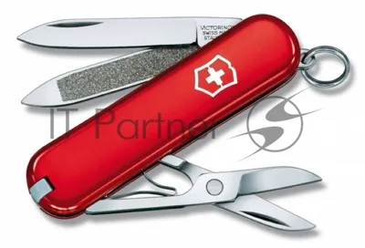 Нож перочинный Victorinox Classic (0.6203) 58мм 7 функций красный