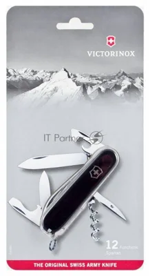 Нож перочинный Victorinox Spartan (1.3603.3B1) 91мм 12функций черный блистер