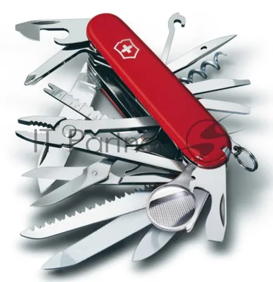 Нож перочинный Victorinox SwissChamp (1.6795) 91мм 33функций красный карт.коробка