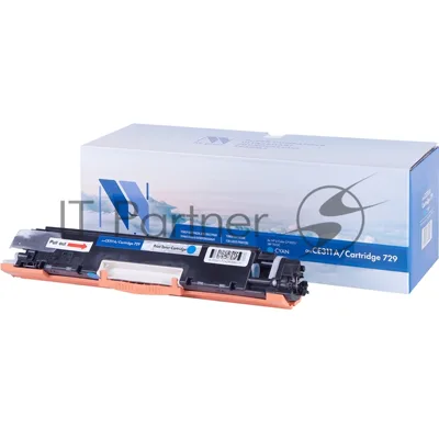 Картридж лазерный NVPrint совместимый HP CE311A/Canon729 Cyan для LJ Color CP1025 (1000k)