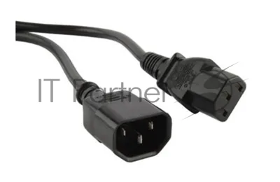 Кабель Hyperline PWC-IEC13-IEC14-1.0-BK Кабель питания монитор-компьютер IEC 320 C13 - IEC 320 C14 (3x0.75), 1 м