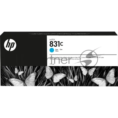 Картридж струйный HP 831C 775ml Cyan Latex Ink Cartridge