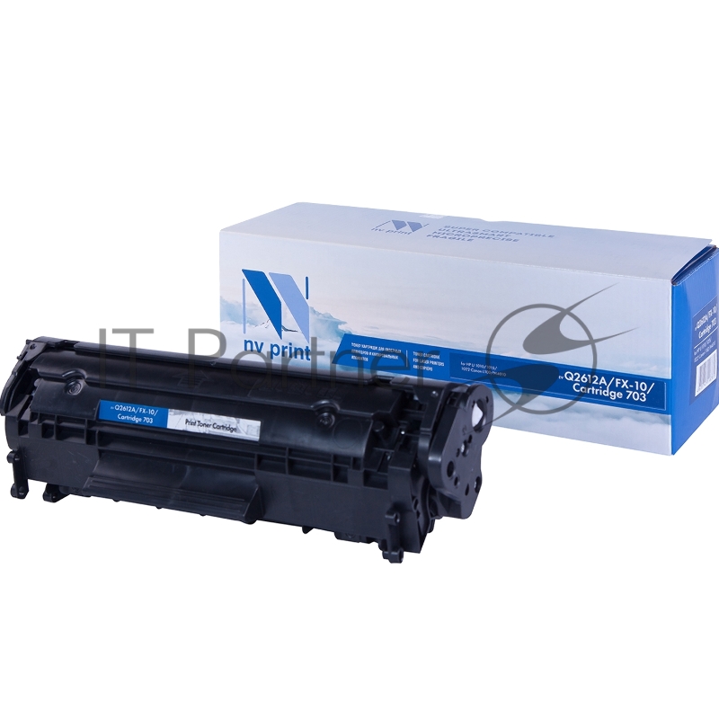 Картридж лазерный NVPrint совместимый HP Q2612A/FX-10/Can703 для HP LJ 1010/1015/1022 Canon L100/M4010/(2000k)