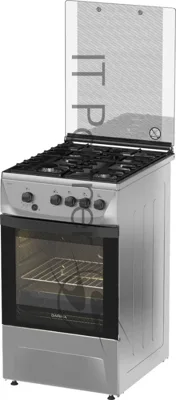 Плита газовая Darina 1D1 GM 241 014 Х нержавеющая сталь/черный, конфорок 4 шт, духовка 50 л, 50 см x 85 см x 60 см