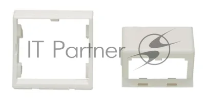 Панель Panduit CFPFS2AW центр. накл. на 2 модуля наклонная,+ рамка 45x45