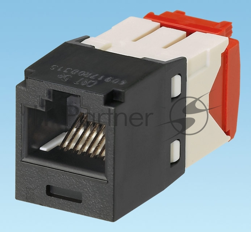 Модуль информационный Panduit CJ5E88TGBL Mini-Com RJ45 кат.5e черный
