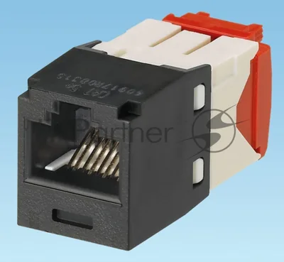 Модуль информационный Panduit CJ5E88TGBL Mini-Com RJ45 кат.5e черный