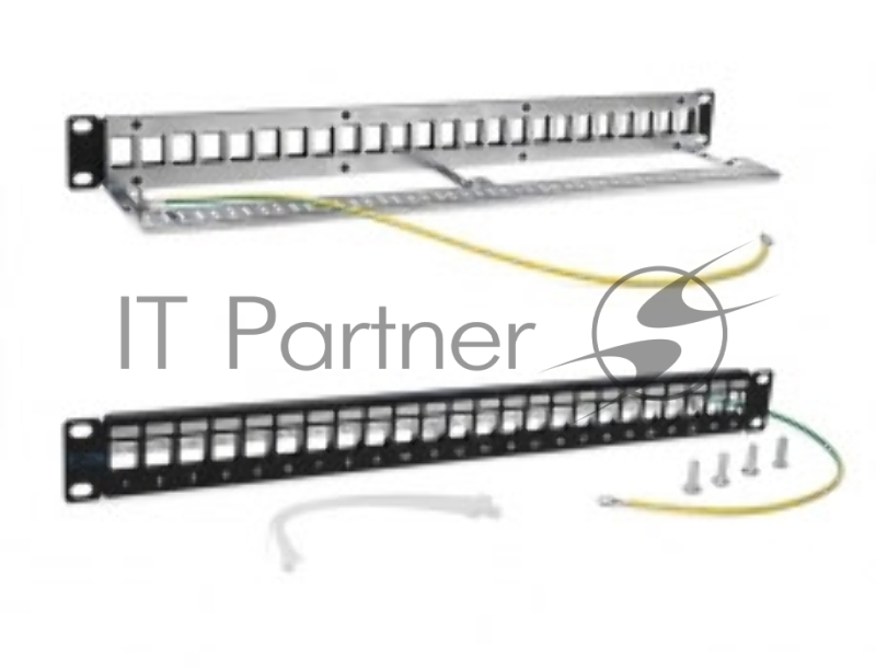Патч-панель наборная Lanmaster TWT-PP24OK-STP 19" 1U 24xRJ45 FTP