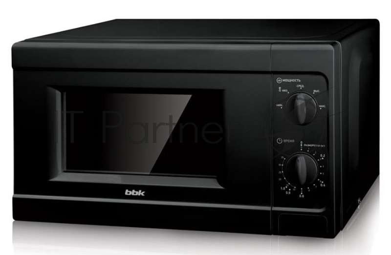 Микроволновая печь BBK 20MWS-709M/B черный, 20 л, 700 Вт, переключатели - поворотный механизм