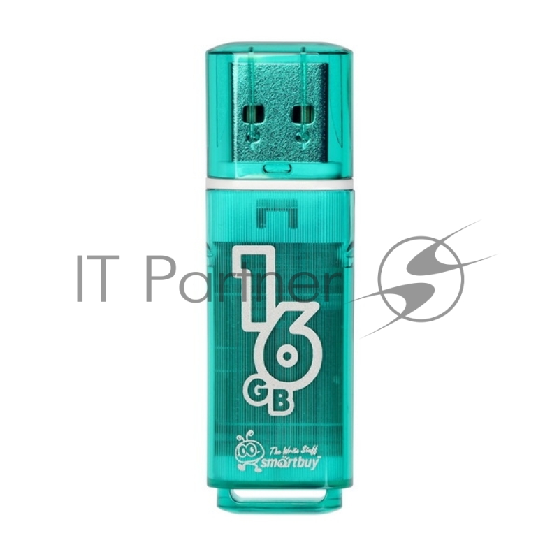 Флешка USB Smartbuy Glossy series Green (SB16GBGS-G), 16Gb, USB 2.0, R/W 25/15, зеленый