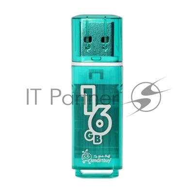 Флешка USB Smartbuy Glossy series Green (SB16GBGS-G), 16Gb, USB 2.0, R/W 25/15, зеленый