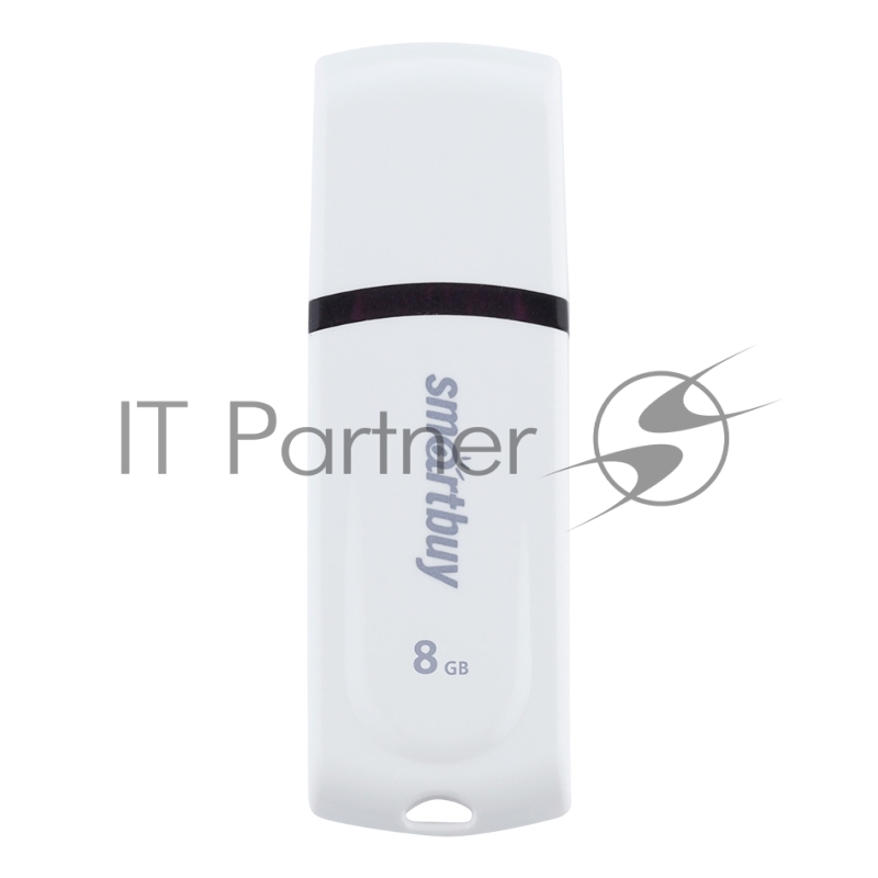 Флешка USB Smartbuy Paean (SB8GBPN-W), 8Gb, USB 2.0, R/W 15/5, белый