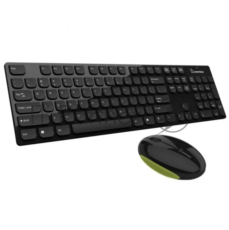Комплект клавиатура+мышь Smartbuy 107365AG беспроводной, USB, 1000 DPI, чёрный