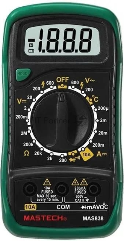 Мультиметр портативный Mastech MAS838, ручной 13-2008