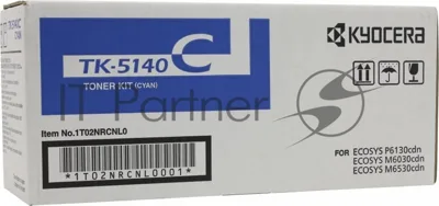 Картридж лазерный Kyocera TK-5140C (1T02NRCNL0) голубой для M6030cdn/M6530cdn/P6130cdn 5000 стр.