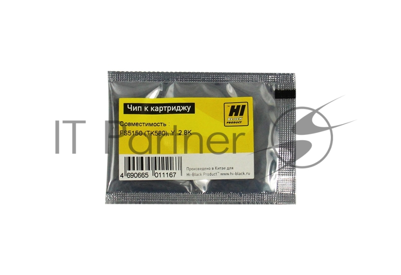 Чип к картриджу Kyocera FS-5150 (Hi-Black), TK-580, 2.8K, Y