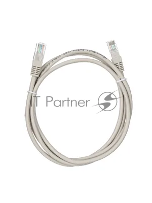 Патч-корд литой "Aopen" UTP cat.5е 1,5м серый
