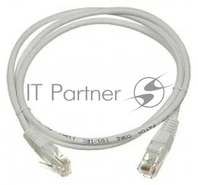 Патч-корд LANMASTER UTP TWT-45-45-1.0-GY вилка RJ-45-вилка RJ-45 cat.5е 1м серый ПВХ (уп.:1шт)