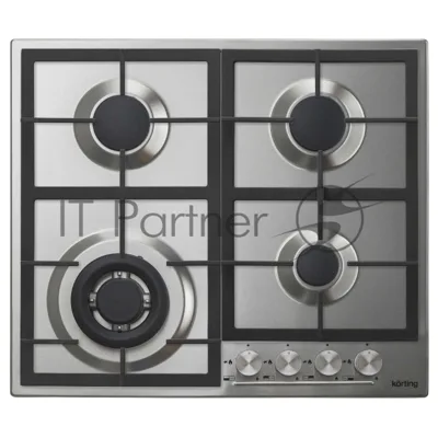 Газовая варочная поверхность Korting HG 665 CTX, 4 конфорки, эмалированный металл, 8300 Вт